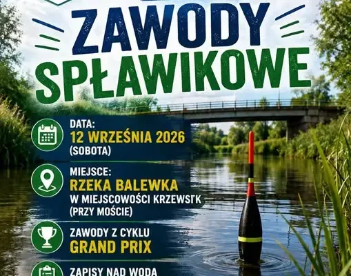 Zawody spławikowe nad rzeką Balewką – już w sobotę 12 września