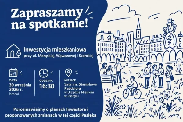 Pasłęk: spotkanie o inwestycji mieszkaniowej przy ul. Morąskiej, Wąwozowej i Szerokiej