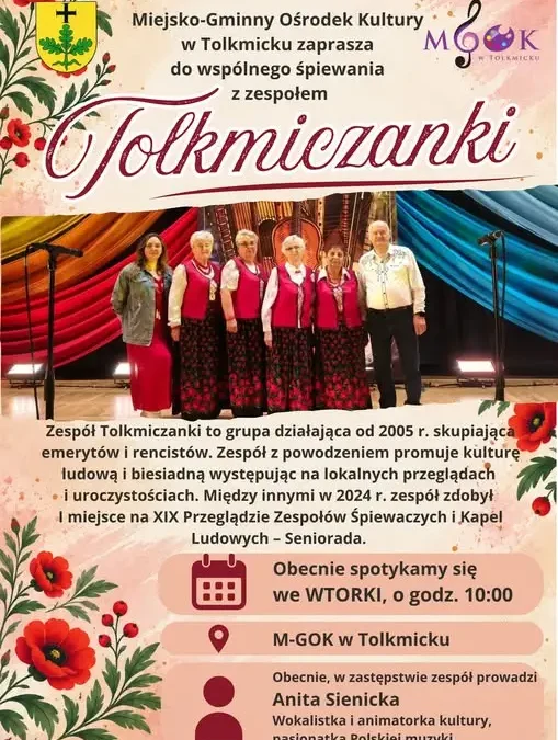 Tolkmiczanki zapraszają do wspólnego śpiewania – próby we wtorki w M-GOK