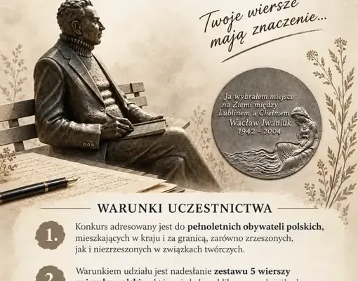 Ogólnopolski Konkurs Poetycki im. Wacława Iwaniuka – XIX edycja. Trwają zgłoszenia