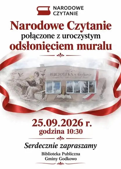 Narodowe Czytanie w Godkowie – „Dziady” i odsłonięcie muralu