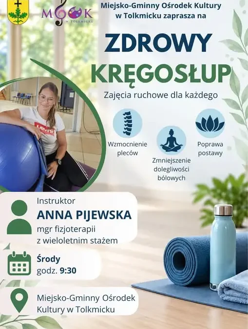 Zdrowy kręgosłup w Tolkmicku – nowe zajęcia ruchowe dla każdego