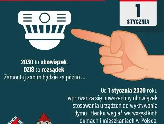 Czujka dymu i tlenku węgla — obowiązek od 2030 roku, ale już dziś warto zadbać o bezpieczeństwo