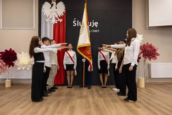 Ślubowanie pierwszoklasistów w Zespole Szkół w Pasłęku