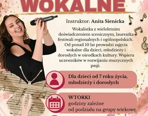Zajęcia wokalne w Tolkmicku – zapisy trwają!