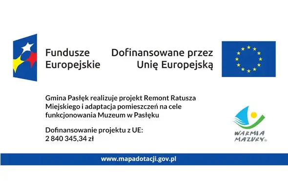 Pasłęk: zabytkowy Ratusz Miejski zmieni się w muzeum dzięki unijnemu dofinansowaniu