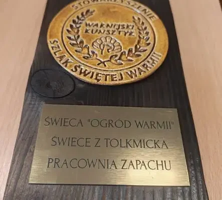 Świece z Tolkmicka nagrodzone certyfikatem „Kunsztyk Warmiński” na IV Warmińskim Forum Gospodarczym