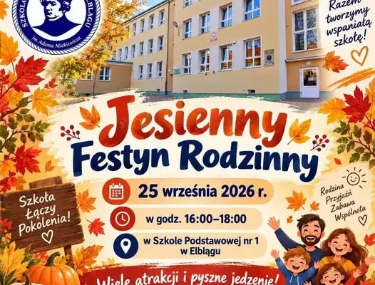 Jesienny Festyn Rodzinny w Szkole Podstawowej nr 1 w Elblągu