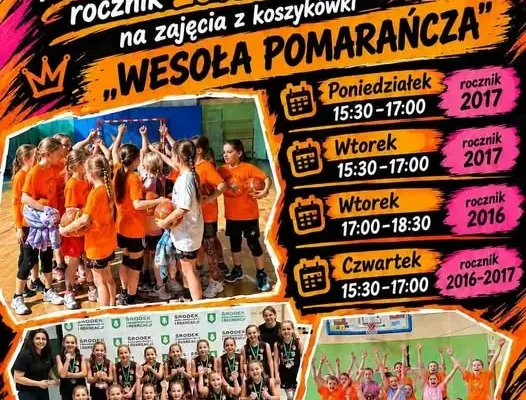 Nabór do koszykówki dziewcząt rocznik 2016/2017 w Elblągu