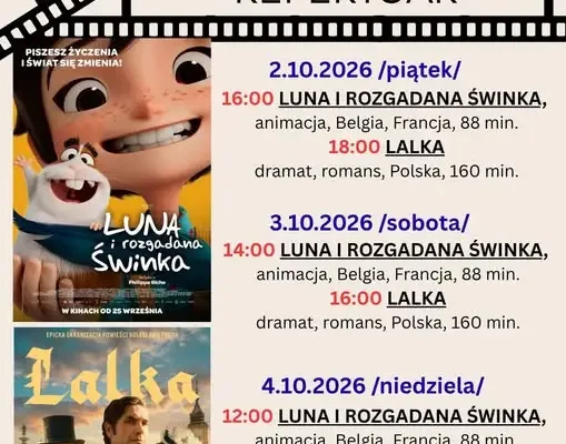 Kino Zamkowe w Pasłęku zaprasza na październikowe seanse