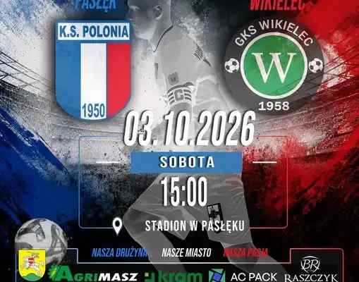 Polonia Pasłęk zagra z GKS LZS Wikielec w IV lidze