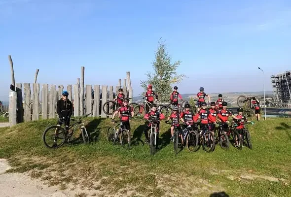 Elbląscy zawodnicy MTB szkolili się w Bike Parku Kurza Góra