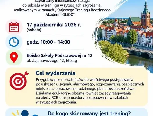 Elbląg: Krajowy Trening Rodzinny Akademii OLIOC – 17 października 2026