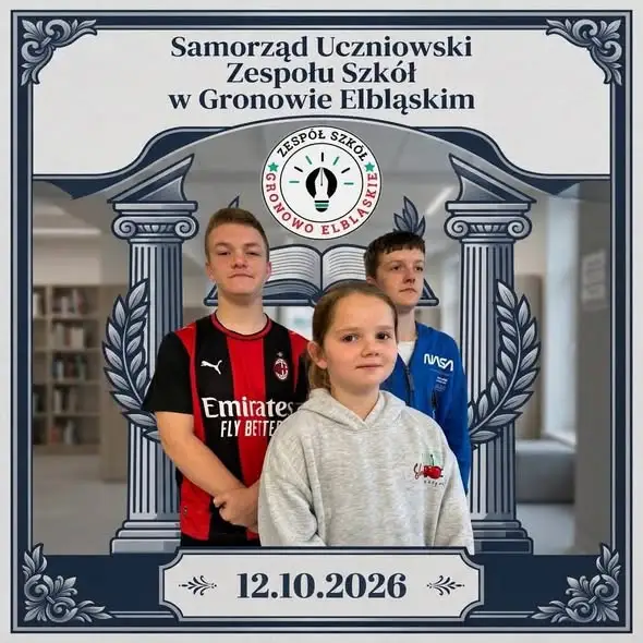 Nowy Samorząd Uczniowski w Zespole Szkół w Gronowie Elbląskim wybrany