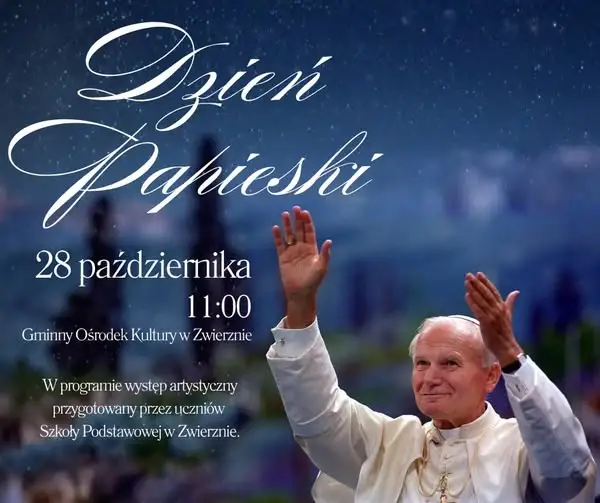 Dzień Papieski w Zwierznie – zaproszenie na obchody