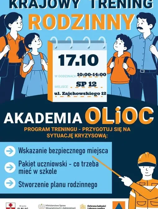 Krajowy Trening Rodzinny już 17 października – policja profilaktyczna zaprasza