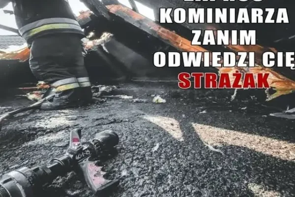 Sezon grzewczy startuje – strażacy ostrzegają przed pożarami sadzy w kominach