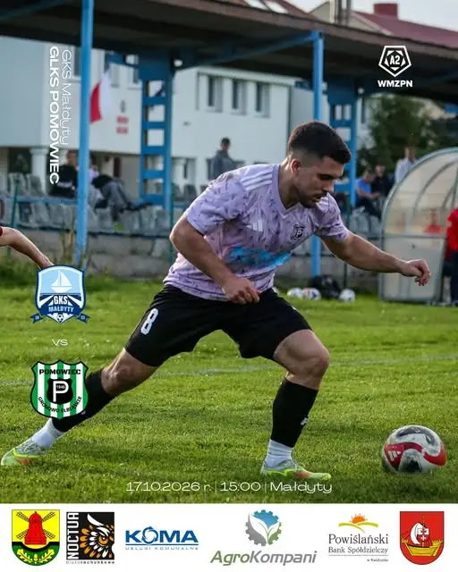 GKS Małdyty zmierzy się z GLKS Pomowiec w 10. kolejce Serie A