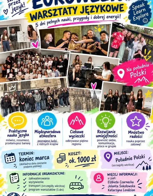 EUROWEEK 2027 – warsztaty językowe dla uczniów. Rusza nabór!