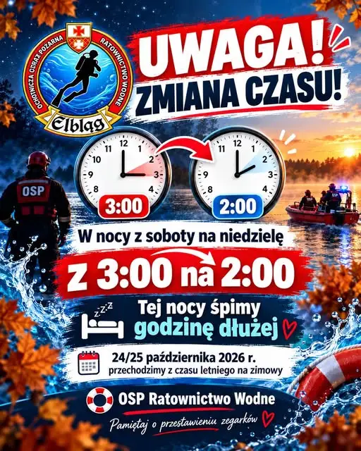Zmiana czasu na zimowy 2026 – tej nocy śpimy godzinę dłużej