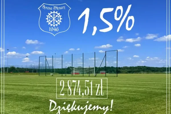 Syrena Młynary z awansem w rankingu 1,5% – dziękuje darczyńcom