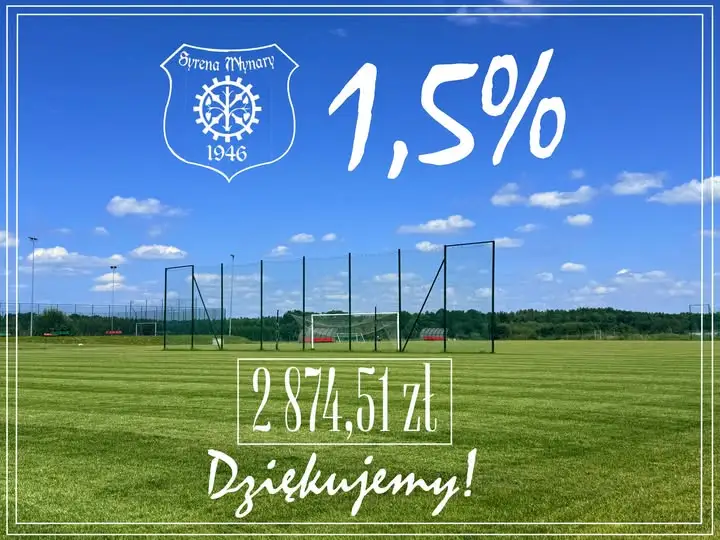 Syrena Młynary z awansem w rankingu 1,5% – dziękuje darczyńcom