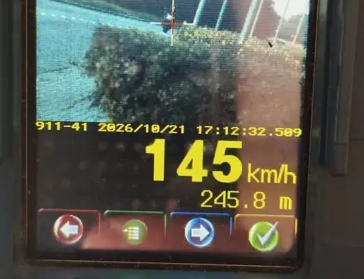 145 km/h na Jana Pawła II w Elblągu. Motocyklista z BMW stracił prawo jazdy