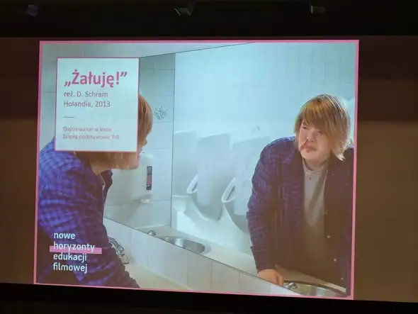 Uczniowie klasy 7b na Młode Horyzonty Edukacji Filmowej w Elblągu